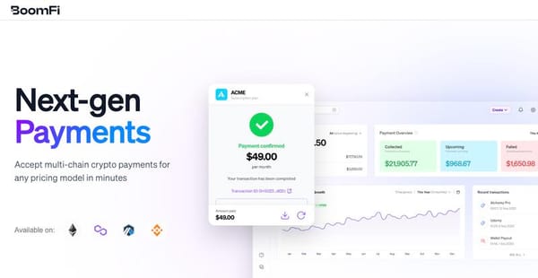 ONE.io and BoomFi Launch New Crypto Payment Gateway